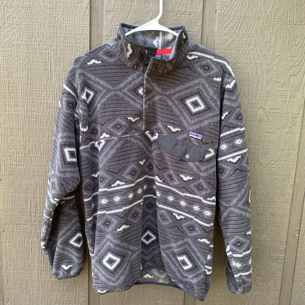 Patagonia Synchilla Pullover Aztec Grey Size S